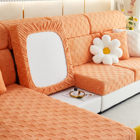 Slipcover KAS™ Stretchable Cotton Velvet Sofa Cover Furniture Covers for Pets Slipcovers and Couch Cushion Covers