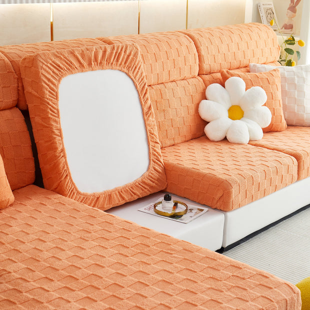 Slipcover KAS™ Stretchable Cotton Velvet Sofa Cover Furniture Covers for Pets Slipcovers and Couch Cushion Covers