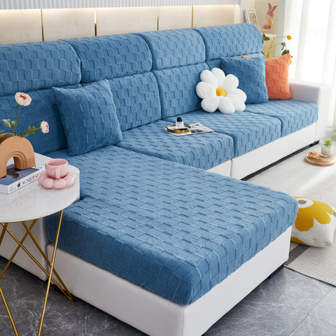 Slipcover KAS™ Stretchable Cotton Velvet Sofa Cover Furniture Covers for Pets Slipcovers and Couch Cushion Covers