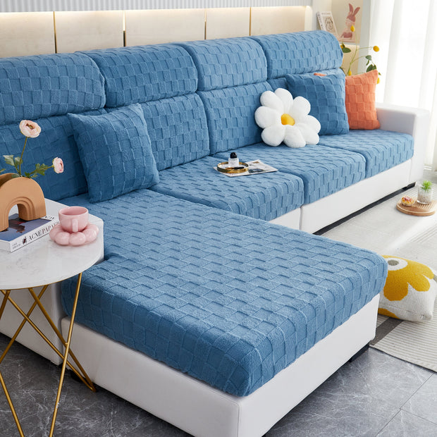 Slipcover KAS™ Stretchable Cotton Velvet Sofa Cover Furniture Covers for Pets Slipcovers and Couch Cushion Covers