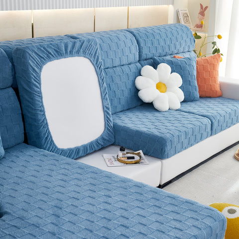 Slipcover KAS™ Stretchable Cotton Velvet Sofa Cover Furniture Covers for Pets Slipcovers and Couch Cushion Covers