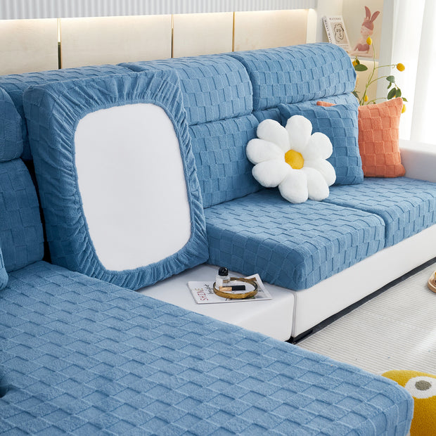 Slipcover KAS™ Stretchable Cotton Velvet Sofa Cover Furniture Covers for Pets Slipcovers and Couch Cushion Covers