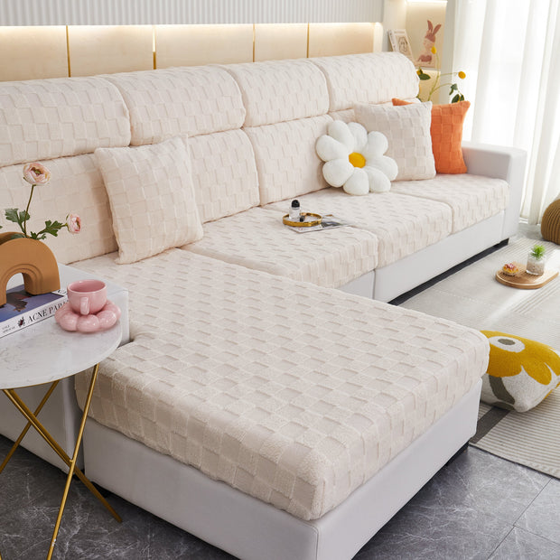 Slipcover KAS™ Stretchable Cotton Velvet Sofa Cover Furniture Covers for Pets Slipcovers and Couch Cushion Covers