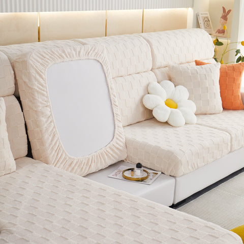 Slipcover KAS™ Stretchable Cotton Velvet Sofa Cover Furniture Covers for Pets Slipcovers and Couch Cushion Covers