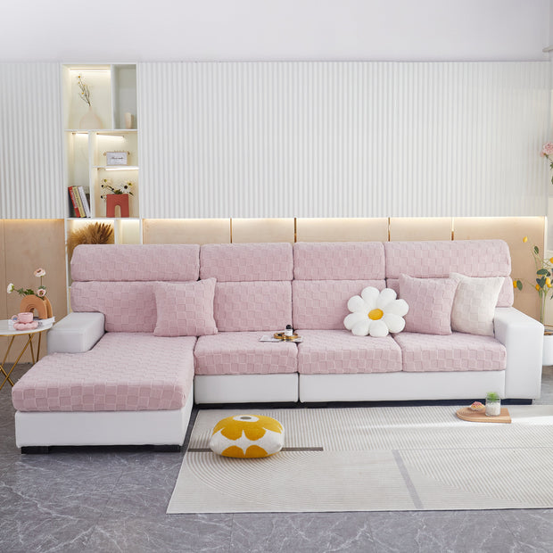 Slipcover KAS™ Stretchable Cotton Velvet Sofa Cover Furniture Covers for Pets Slipcovers and Couch Cushion Covers