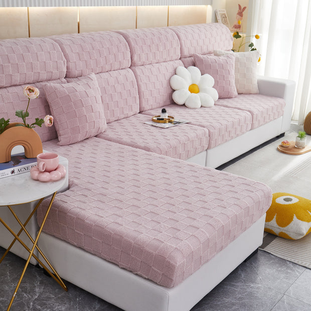 Slipcover KAS™ Stretchable Cotton Velvet Sofa Cover Furniture Covers for Pets Slipcovers and Couch Cushion Covers