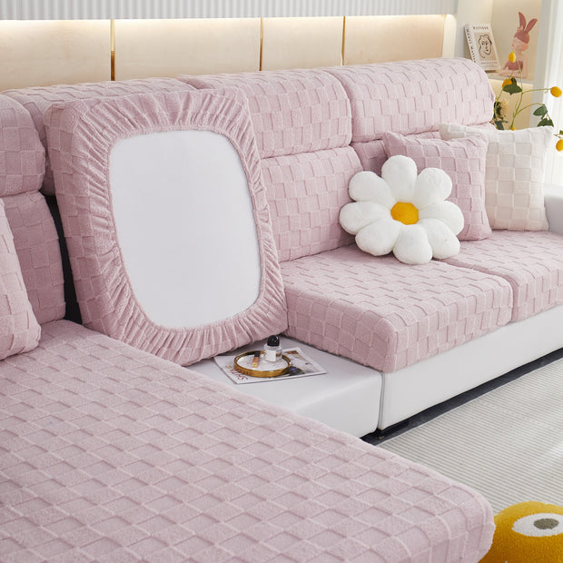 Slipcover KAS™ Stretchable Cotton Velvet Sofa Cover Furniture Covers for Pets Slipcovers and Couch Cushion Covers