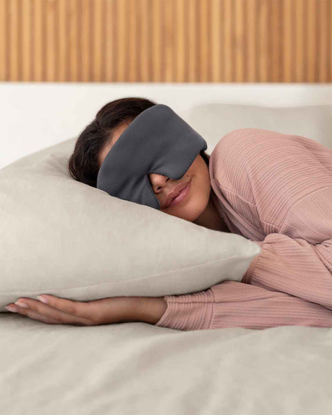 Baloo Living Weighted Silk Sleep Stone Mask Natural Linens