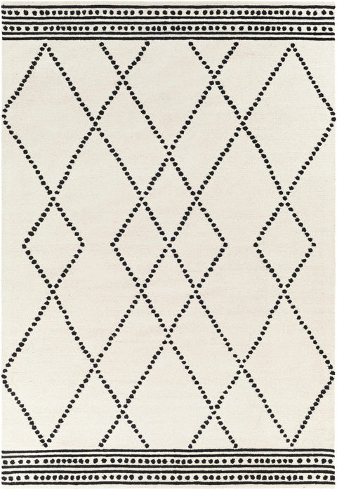 Boutique Rugs Tamayo Cream & Black Wool Rug