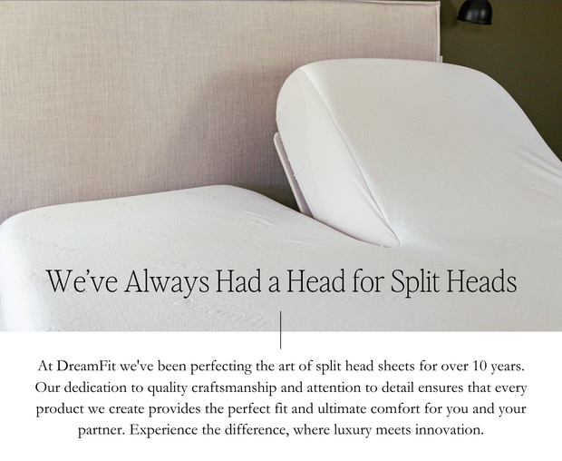 DreamFit® 100% Pima Cotton SPLIT HEAD (Flex Top) Sheet Set