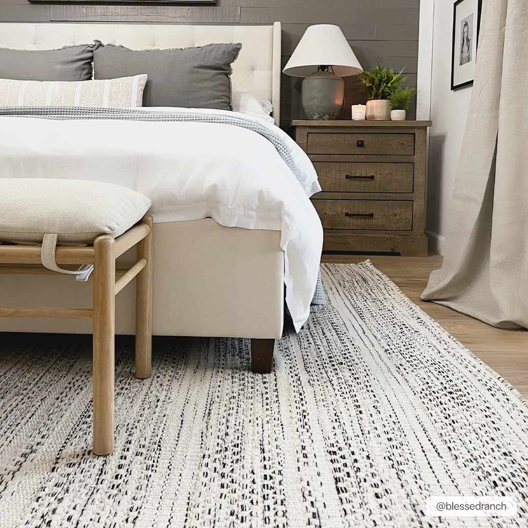 Linen Rectangular Rug Rugs | Natural Linens