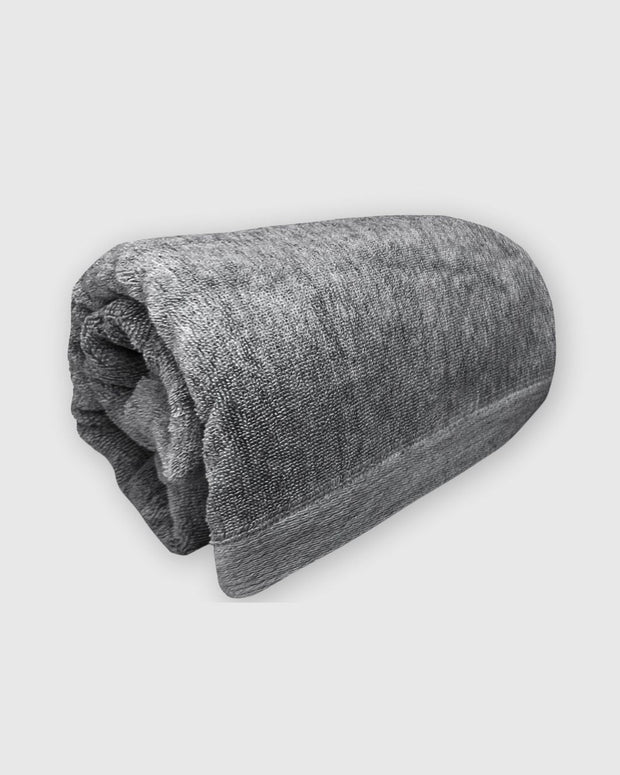 BedVoyage Melange viscose from Bamboo Cotton Bath Towel - Charcoal