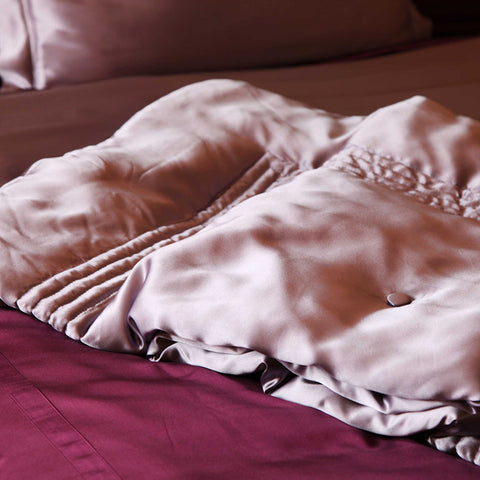 kumi kookoon Classic Collection Silk-Filled Blankets - Natural Linens
