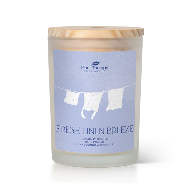 Plant Therapy Fresh Linen Breeze Naturally Scented Candle