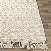 Boutique Rugs Brothers Beige Wool & Cotton Rug