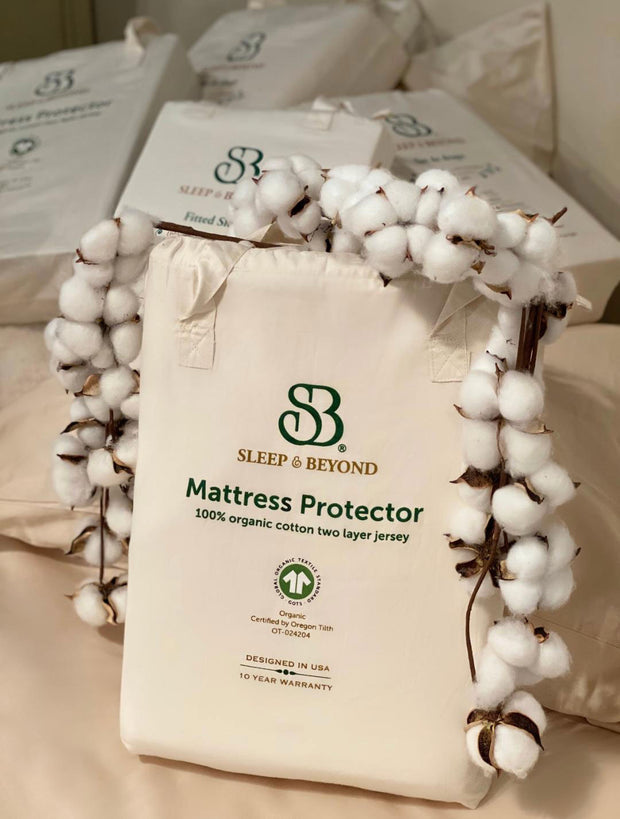 Sleep & Beyond Organic Cotton Waterproof Mattress Protector