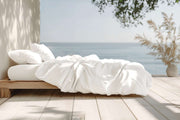 Sleep & Beyond Organic 300 TC Percale Duvet Cover Set