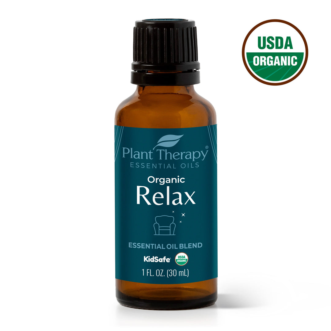 Plant Therapy Organic Relax Essential Oil Blend | Natural Linens