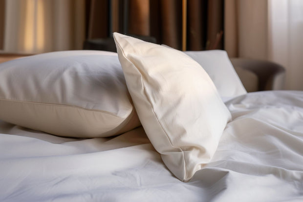 Sleep & Beyond Organic Cotton Waterproof Pillowcase Encasement/Protector (Pair)
