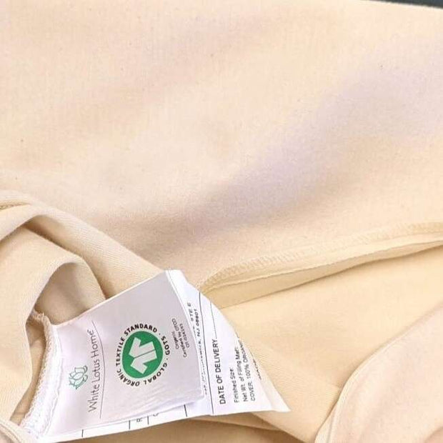 White Lotus Home GOTS Waterproof Organic Fitted Mattress Protector