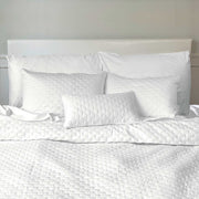 BedVoyage Melange Viscose from Bamboo Cotton Quilted Coverlet - Snow
