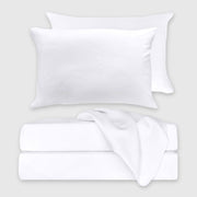 BedVoyage Luxury 100% Viscose from Bamboo Bed Sheet Set - White
