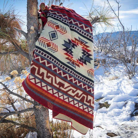 Alpaca Threadz Andean Alpaca Wool Blanket - Wildfire