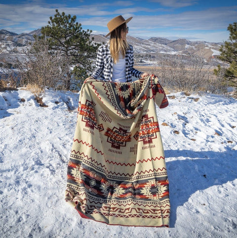 Alpaca Threadz Andean Alpaca Wool Blanket - Wildfire