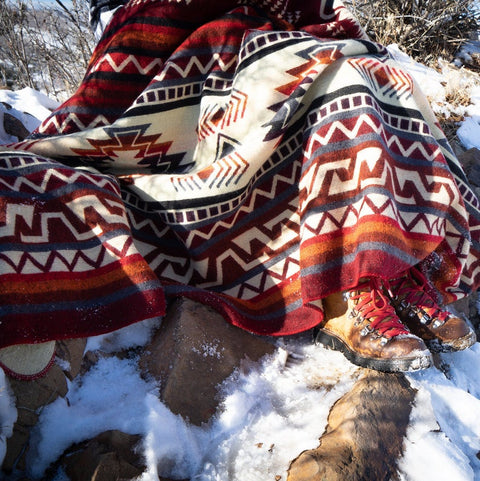 Alpaca Threadz Andean Alpaca Wool Blanket - Wildfire