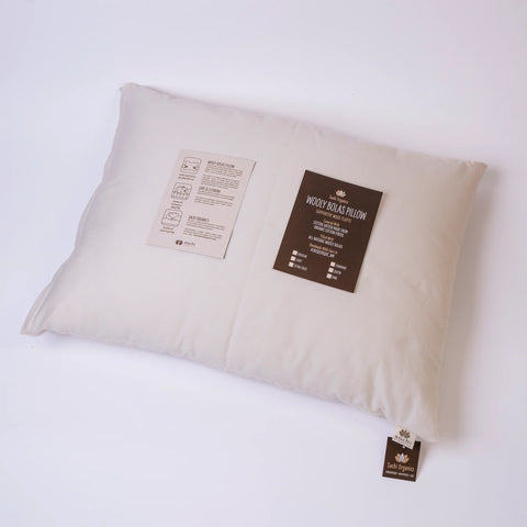 Sachi Organics Wooly Bolas Pillows - Natural Linens