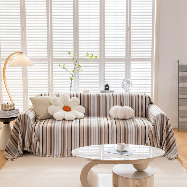 Slipcover KAS™ Modern Minimalist Sofa Throw Cover Cotton Knit Throws for Couch Scratch Proof Couch Cover