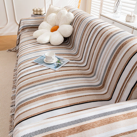 Slipcover KAS™ Modern Minimalist Sofa Throw Cover Cotton Knit Throws for Couch Scratch Proof Couch Cover