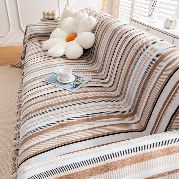 Slipcover KAS™ Modern Minimalist Sofa Throw Cover Cotton Knit Throws for Couch Scratch Proof Couch Cover