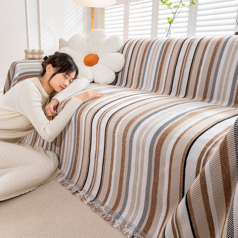 Slipcover KAS™ Modern Minimalist Sofa Throw Cover Cotton Knit Throws for Couch Scratch Proof Couch Cover