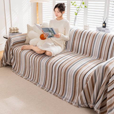 Slipcover KAS™ Modern Minimalist Sofa Throw Cover Cotton Knit Throws for Couch Scratch Proof Couch Cover