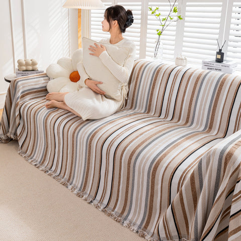 Slipcover KAS™ Modern Minimalist Sofa Throw Cover Cotton Knit Throws for Couch Scratch Proof Couch Cover