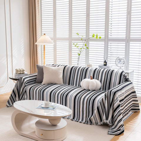 Slipcover KAS™ Modern Minimalist Sofa Throw Cover Cotton Knit Throws for Couch Scratch Proof Couch Cover