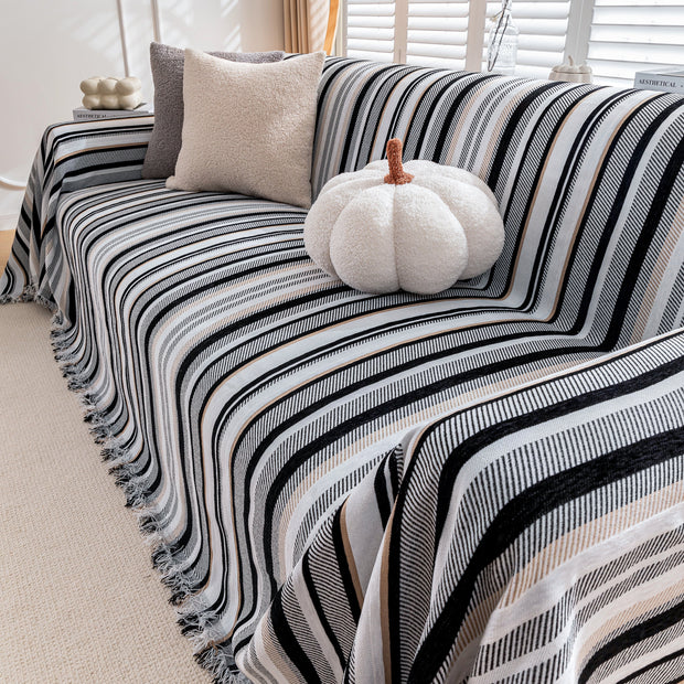 Slipcover KAS™ Modern Minimalist Sofa Throw Cover Cotton Knit Throws for Couch Scratch Proof Couch Cover