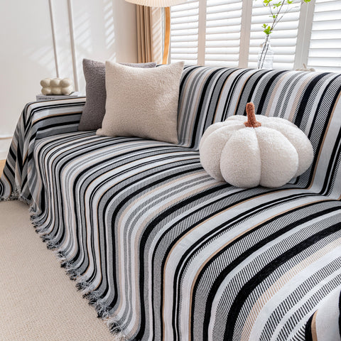 Slipcover KAS™ Modern Minimalist Sofa Throw Cover Cotton Knit Throws for Couch Scratch Proof Couch Cover