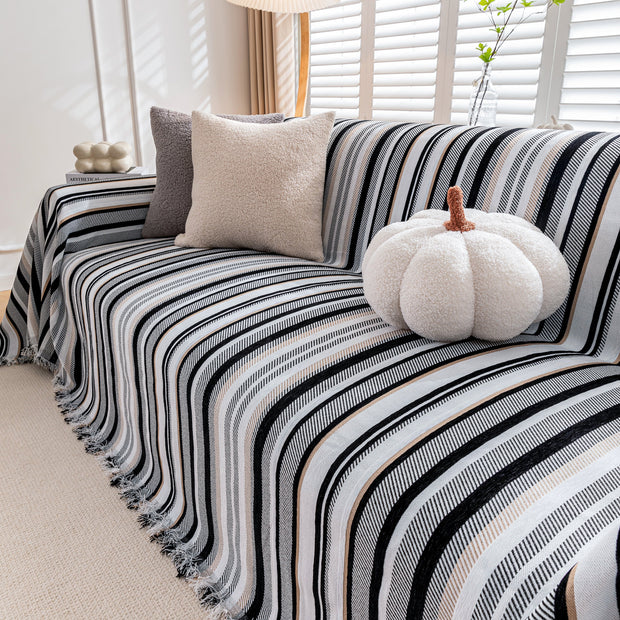 Slipcover KAS™ Modern Minimalist Sofa Throw Cover Cotton Knit Throws for Couch Scratch Proof Couch Cover