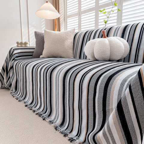 Slipcover KAS™ Modern Minimalist Sofa Throw Cover Cotton Knit Throws for Couch Scratch Proof Couch Cover