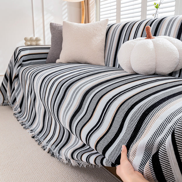 Slipcover KAS™ Modern Minimalist Sofa Throw Cover Cotton Knit Throws for Couch Scratch Proof Couch Cover