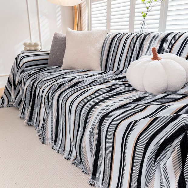 Slipcover KAS™ Modern Minimalist Sofa Throw Cover Cotton Knit Throws for Couch Scratch Proof Couch Cover