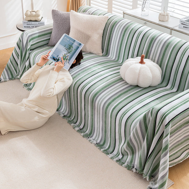 Slipcover KAS™ Modern Minimalist Sofa Throw Cover Cotton Knit Throws for Couch Scratch Proof Couch Cover