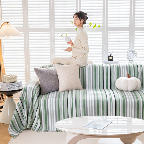 Slipcover KAS™ Modern Minimalist Sofa Throw Cover Cotton Knit Throws for Couch Scratch Proof Couch Cover