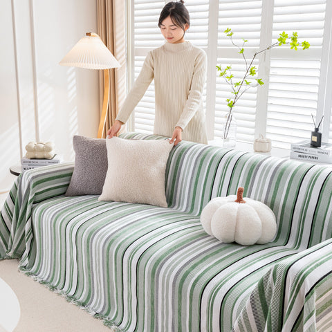 Slipcover KAS™ Modern Minimalist Sofa Throw Cover Cotton Knit Throws for Couch Scratch Proof Couch Cover