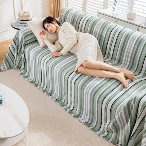 Slipcover KAS™ Modern Minimalist Sofa Throw Cover Cotton Knit Throws for Couch Scratch Proof Couch Cover