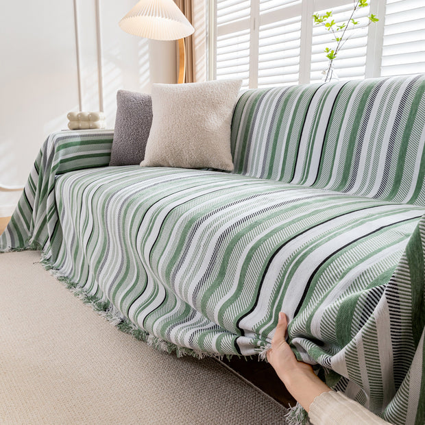 Slipcover KAS™ Modern Minimalist Sofa Throw Cover Cotton Knit Throws for Couch Scratch Proof Couch Cover