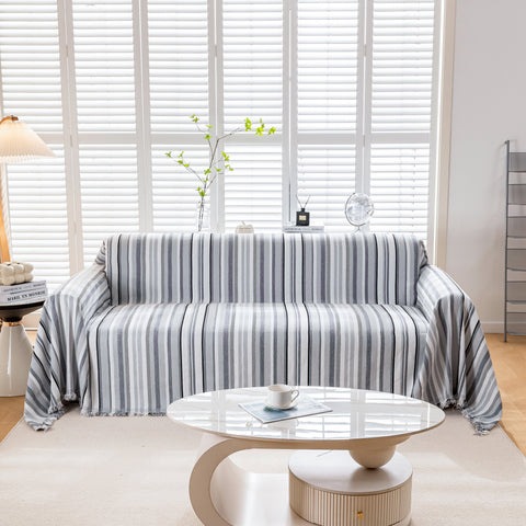 Slipcover KAS™ Modern Minimalist Sofa Throw Cover Cotton Knit Throws for Couch Scratch Proof Couch Cover