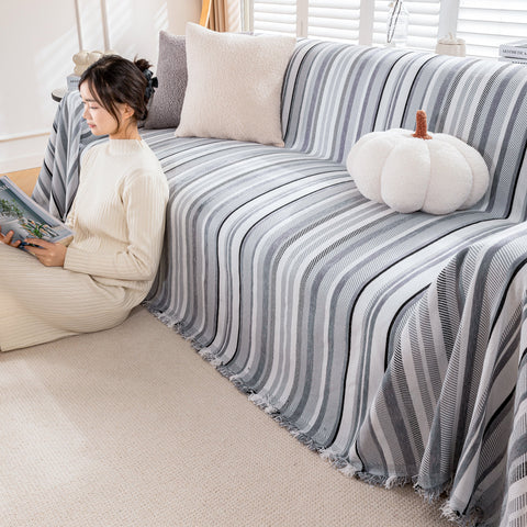 Slipcover KAS™ Modern Minimalist Sofa Throw Cover Cotton Knit Throws for Couch Scratch Proof Couch Cover